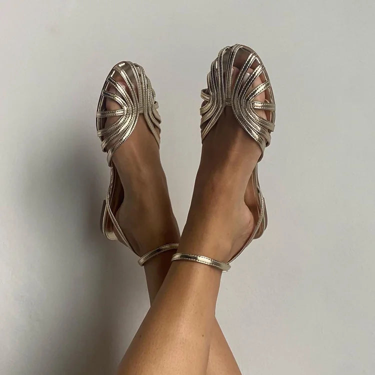 Imogen | Golden Jewel Sandals