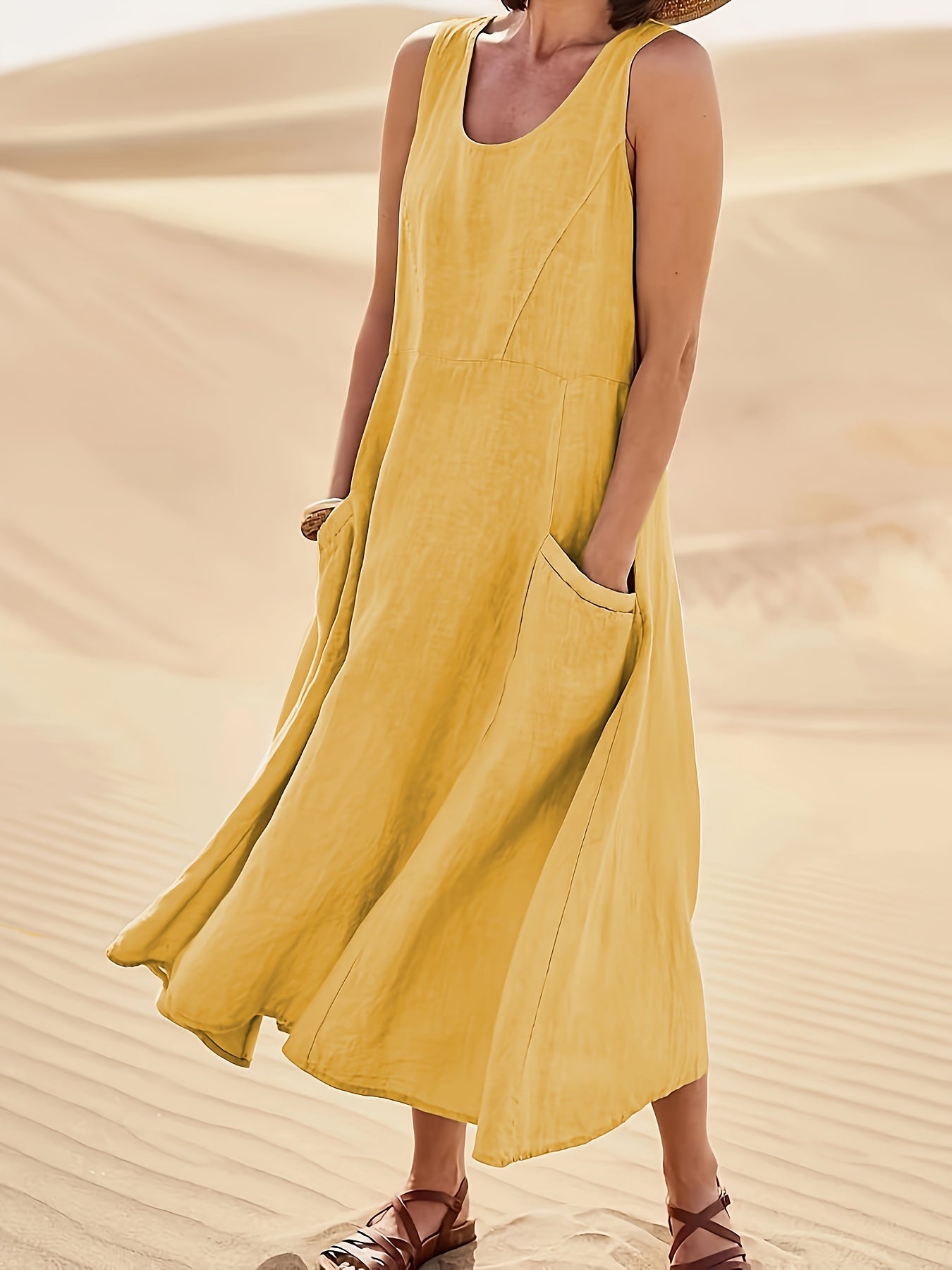 The Claire | Casual Sleeveless with Pockets