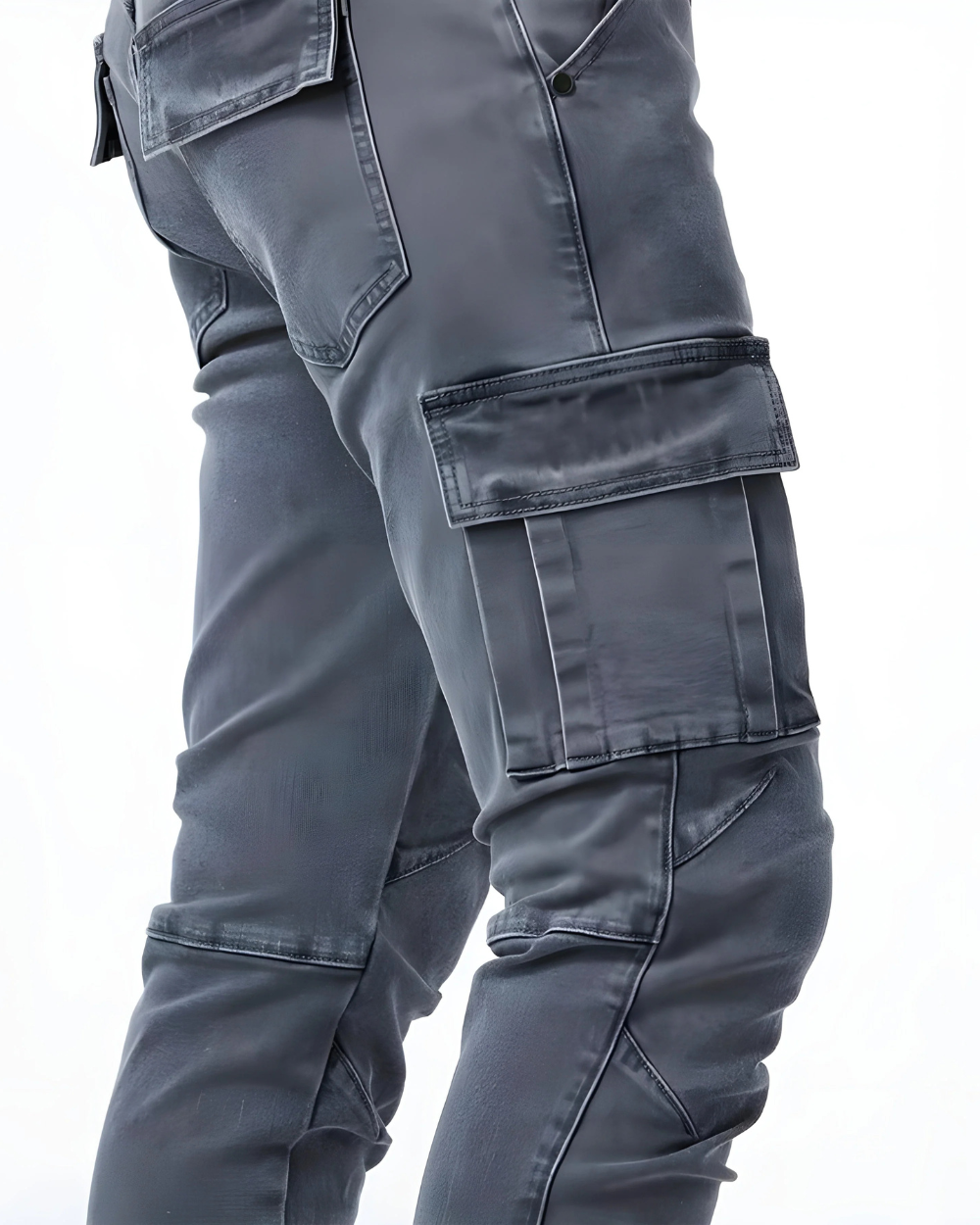 Ryan | Flex-Fit Navy Cargo Pants
