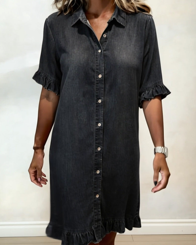 Emeline - Soft Denim Dress Relaxed Fit