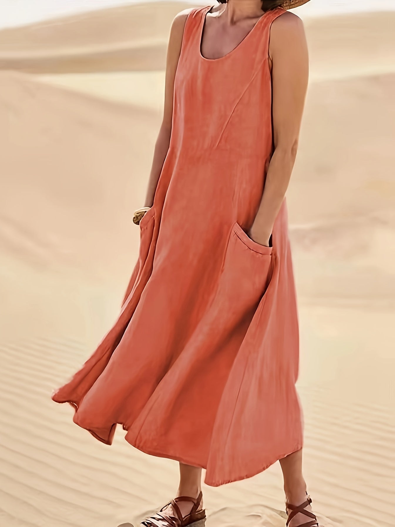 The Claire | Casual Sleeveless with Pockets
