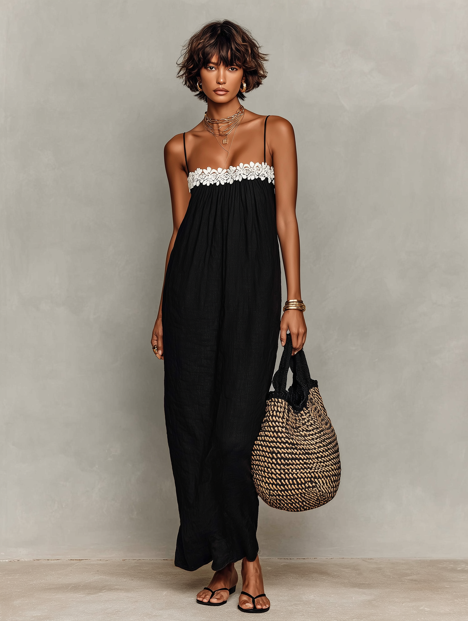 Lora | Minimalist Straps Maxi Dress