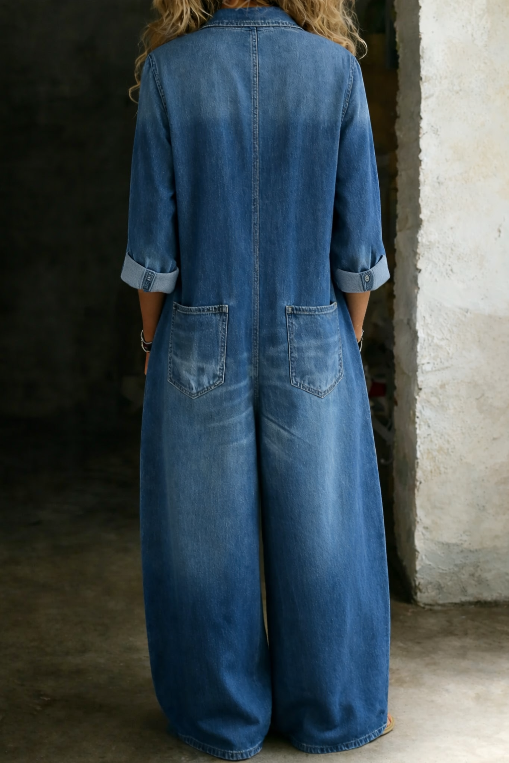 Lena | Casual Comfort Denim Overall