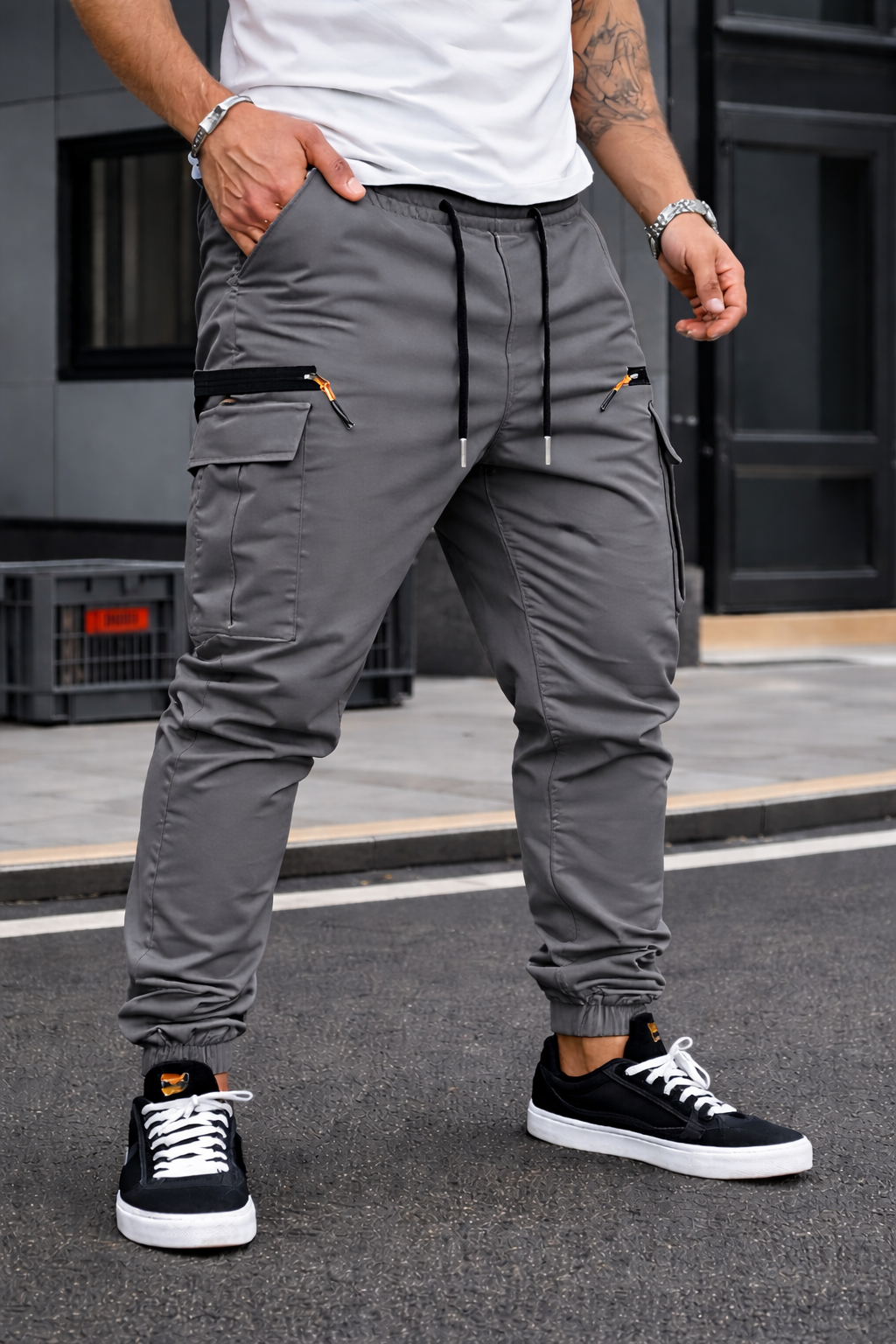 Logan | Stretch Cargo Trousers