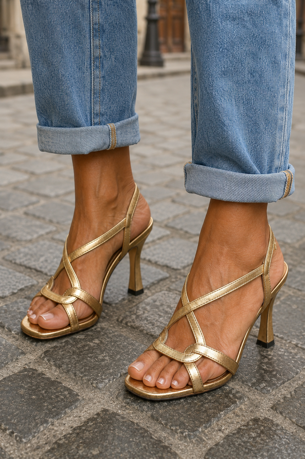 Arabella | Golden Sandals Summer Charm