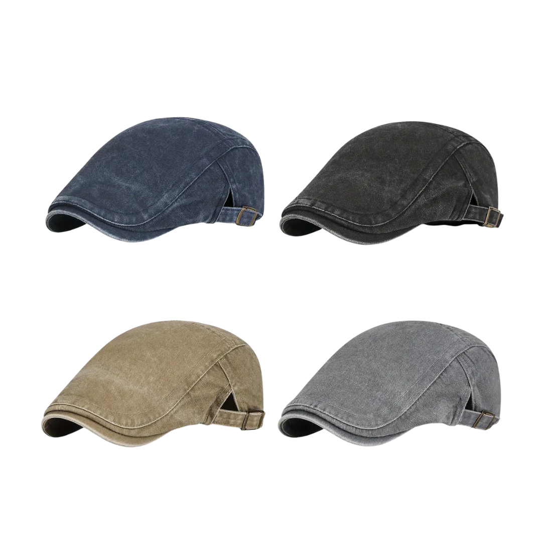 Bedford Washed Flat Cap