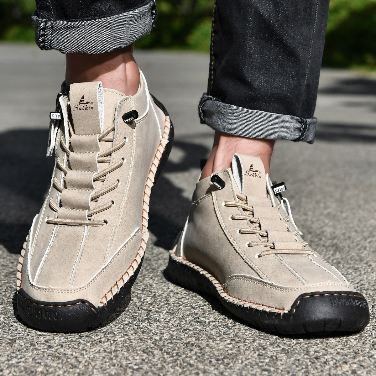 Chris | Everyday Nubuck Zip Shoes