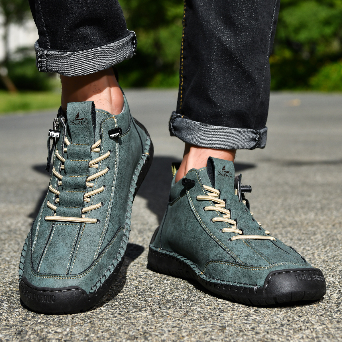 Chris | Everyday Nubuck Zip Shoes