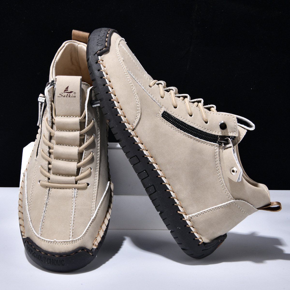 Chris | Everyday Nubuck Zip Shoes