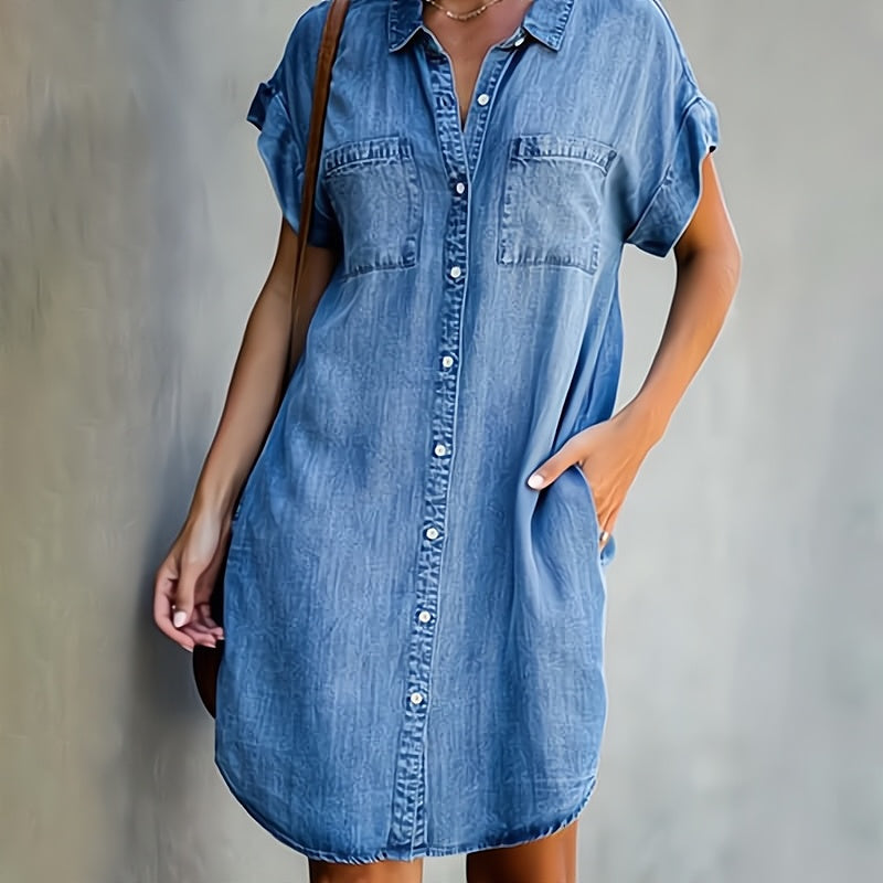 Helen | Denim Shirt Dress