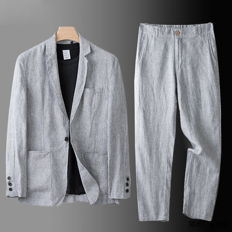 Theo | Classic Fit Linen Suit