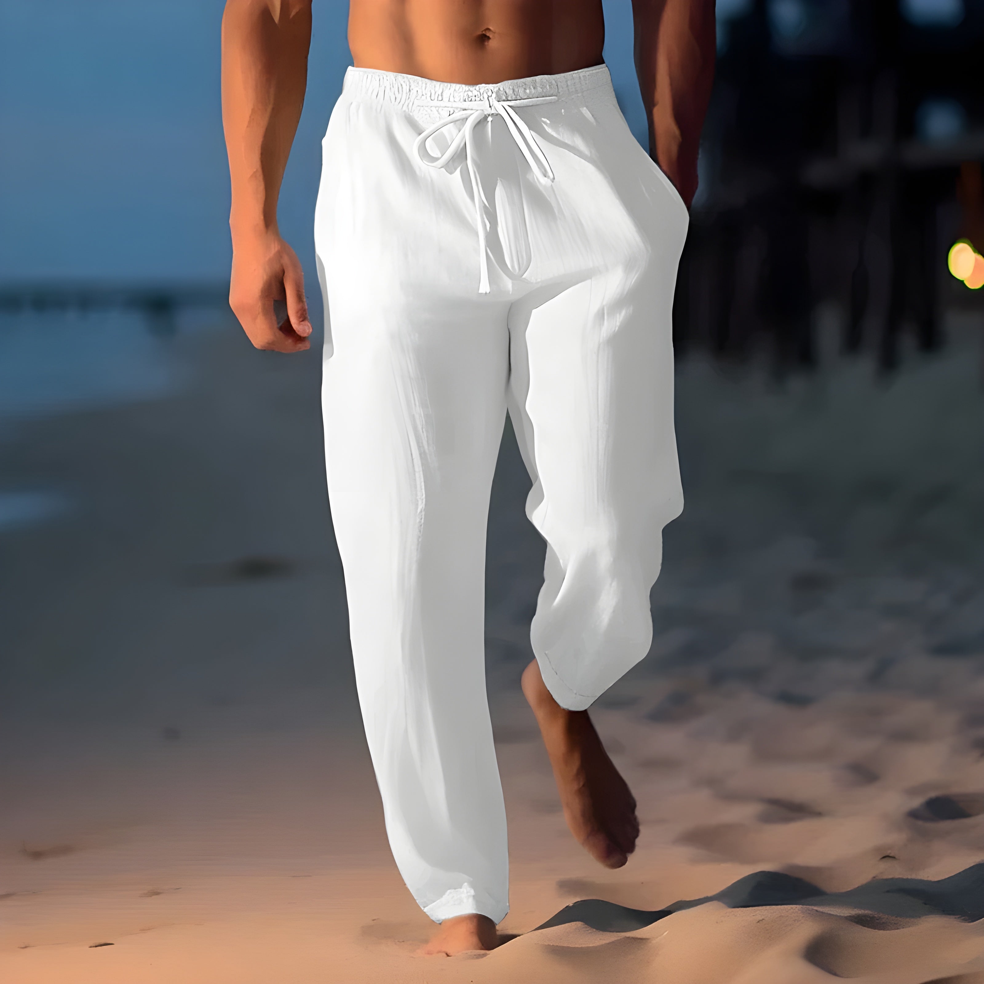 Liam | Relaxed Linen Beach Pants