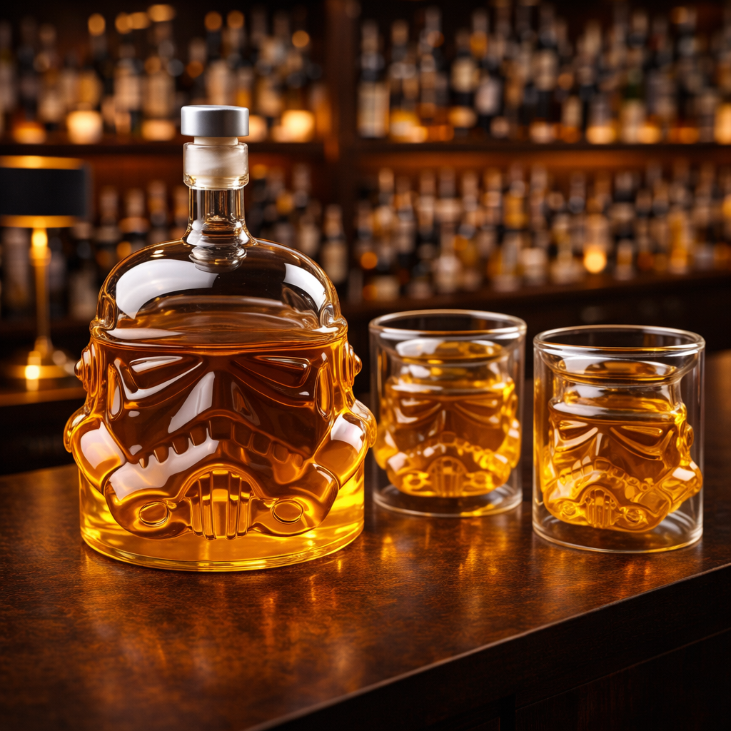 Whisky Bottle - Bottle and Glass Set Edition.