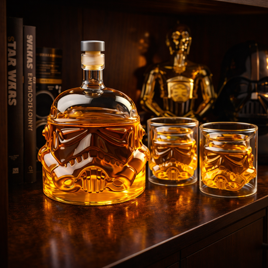 Whisky Bottle - Bottle and Glass Set Edition.