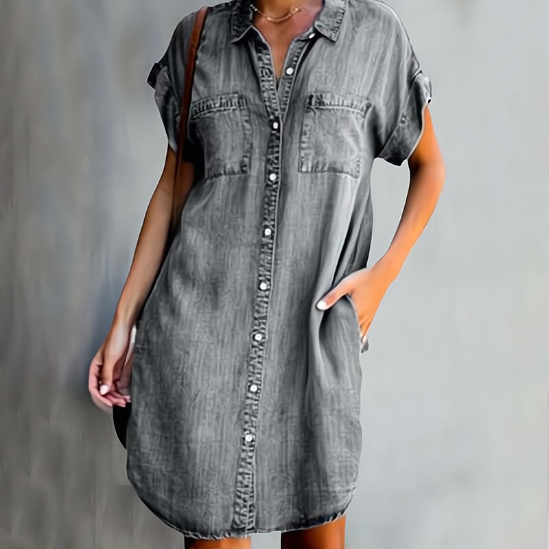Helen | Denim Shirt Dress