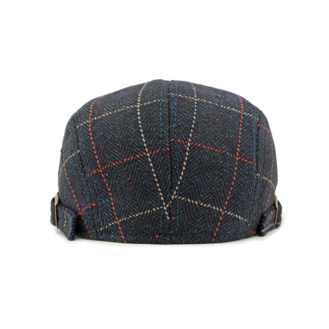 Langley Pinstripe Flat Cap