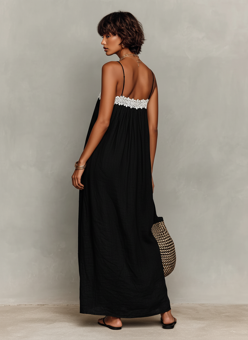 Lora | Minimalist Straps Maxi Dress