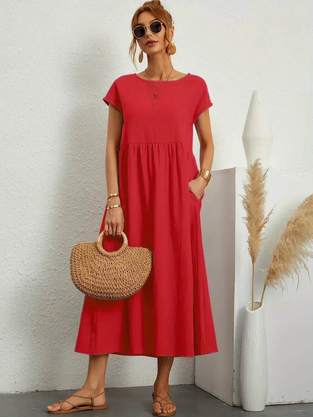 Gabrielle™ | Flowing Midi Dress