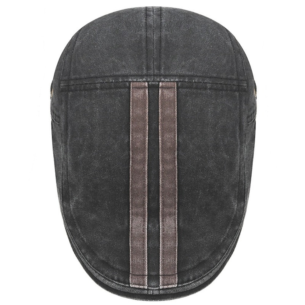 Fletcher Stripe Flat Cap