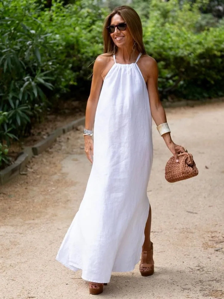Gina™ - Long Halter Dress