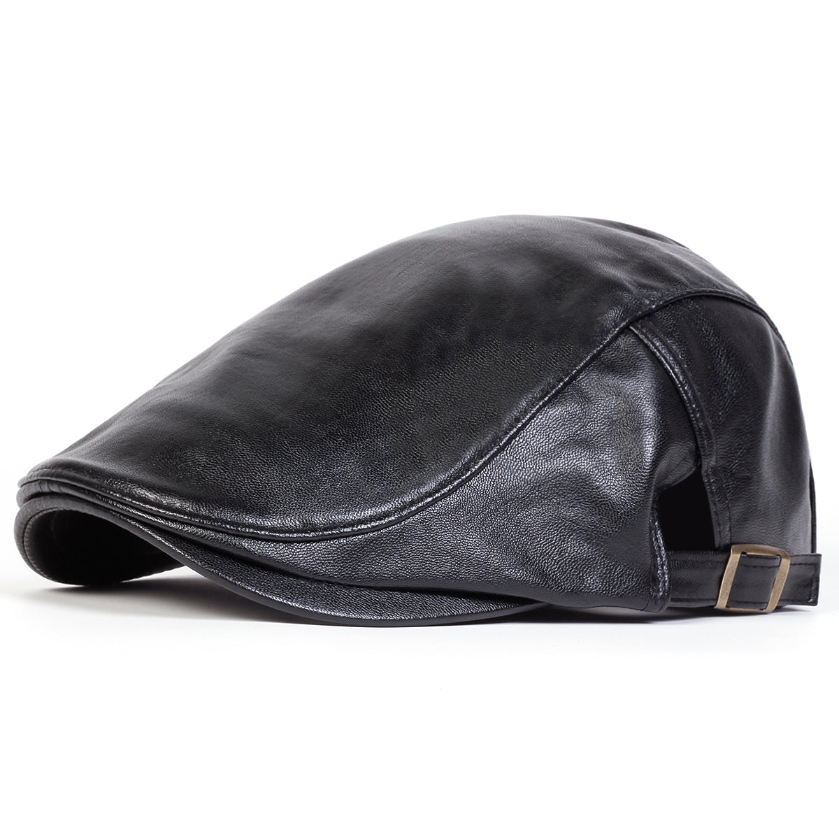 Whitaker Leather Flat Cap