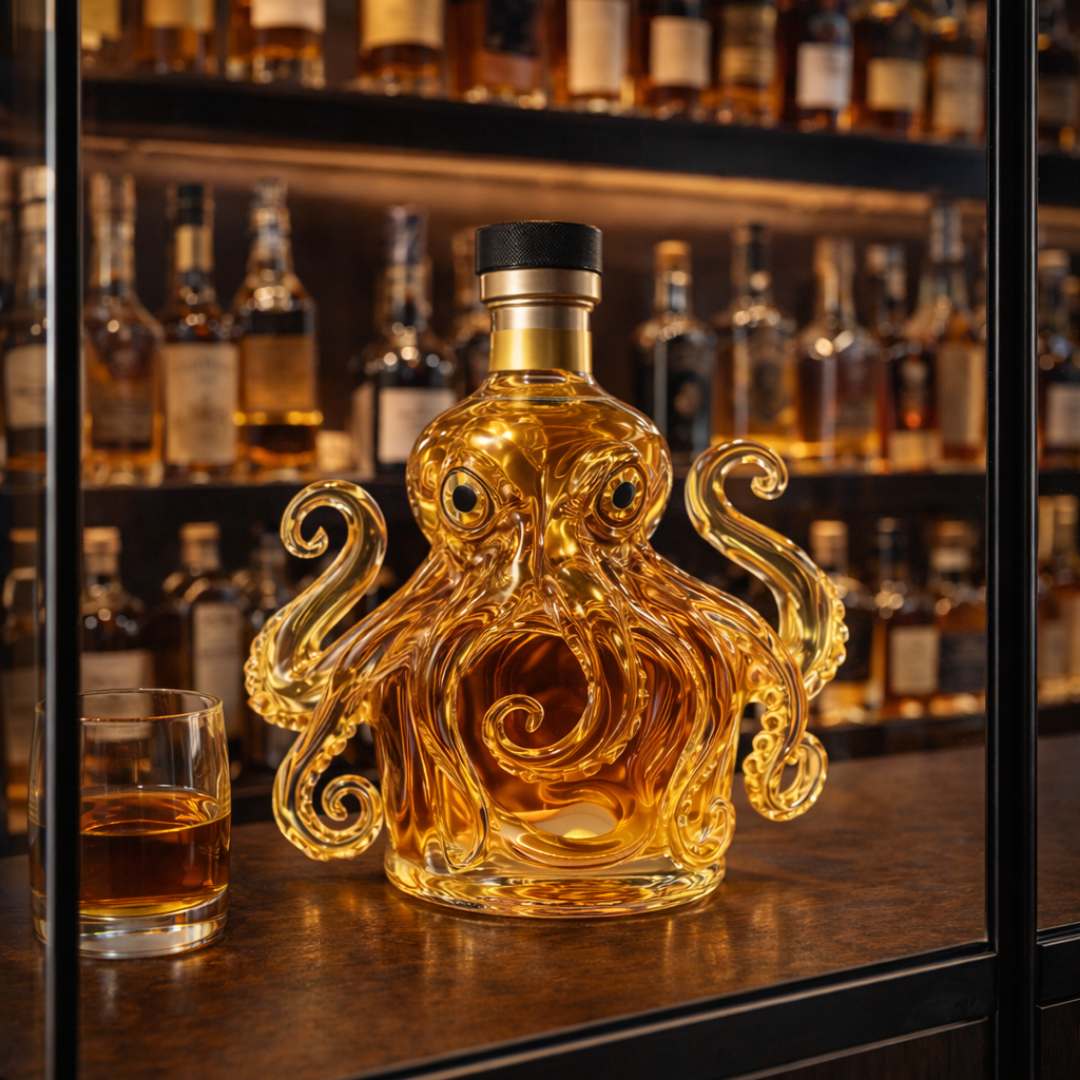 Whiskey Bottle - Octopus Edition.