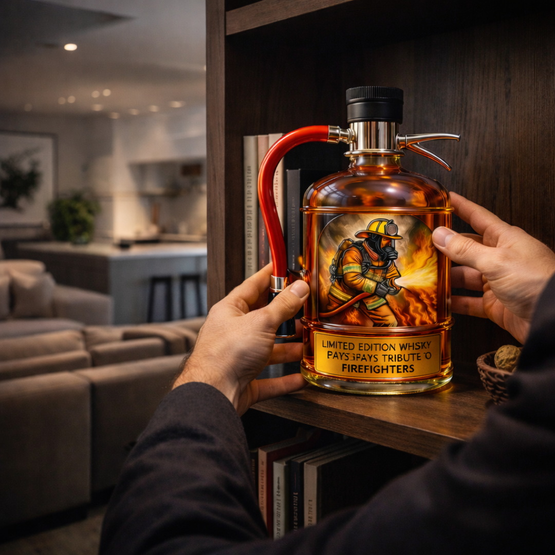 Whiskey Bottle - Fire Extinguisher Edition.