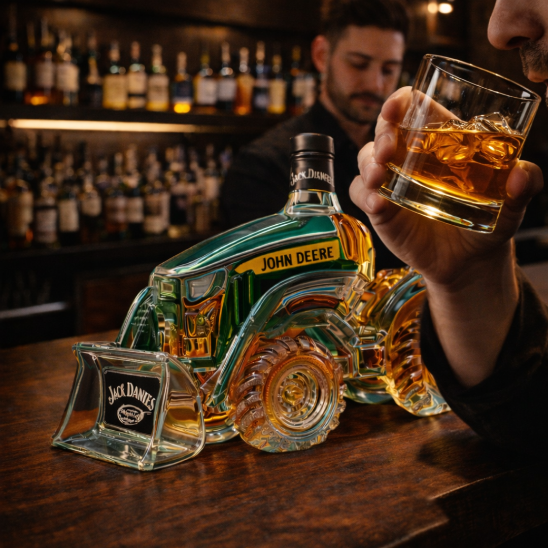 Jack Daniel's Whisky Bottle - Tractor Edition.