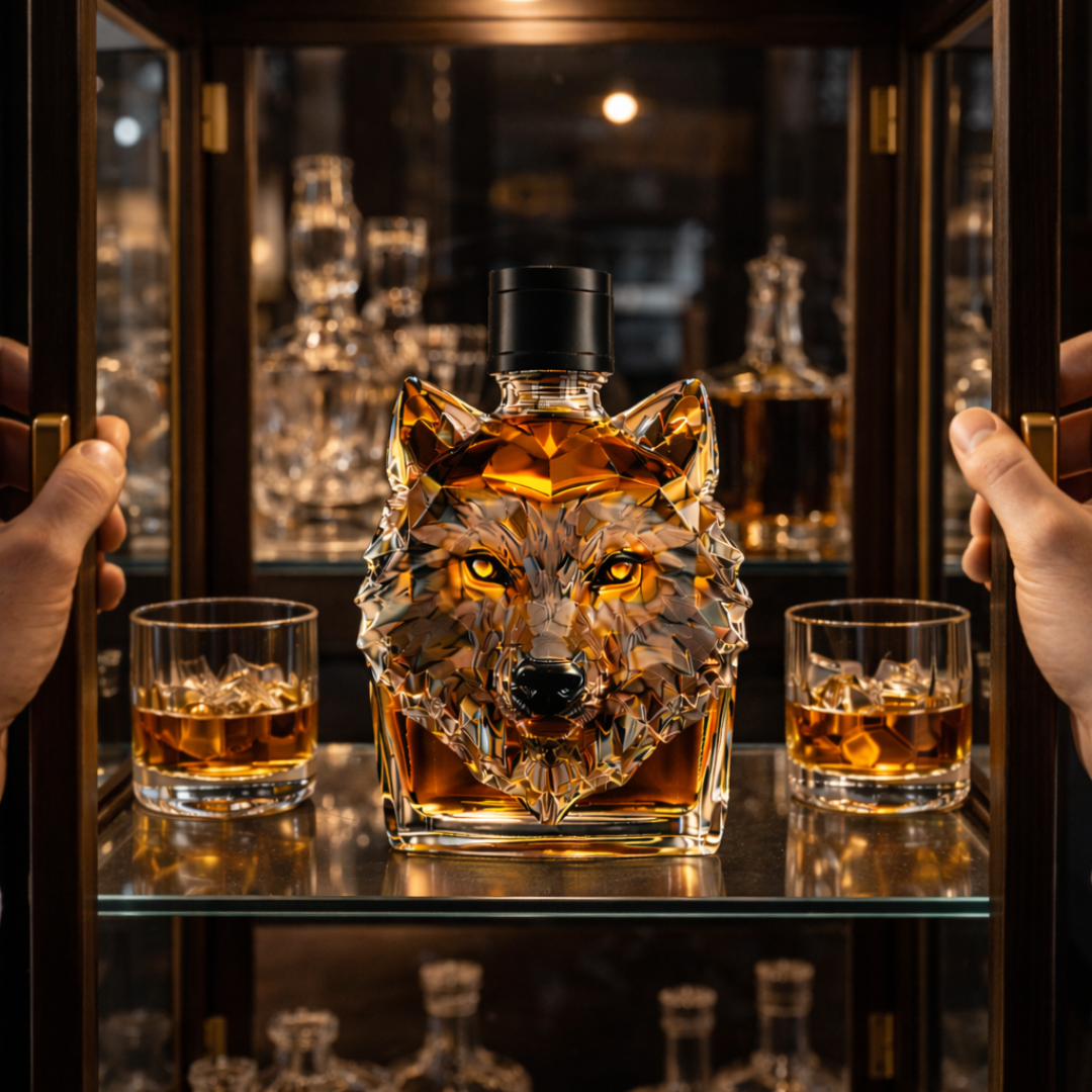 Whiskey Bottle - Wolf Edition.