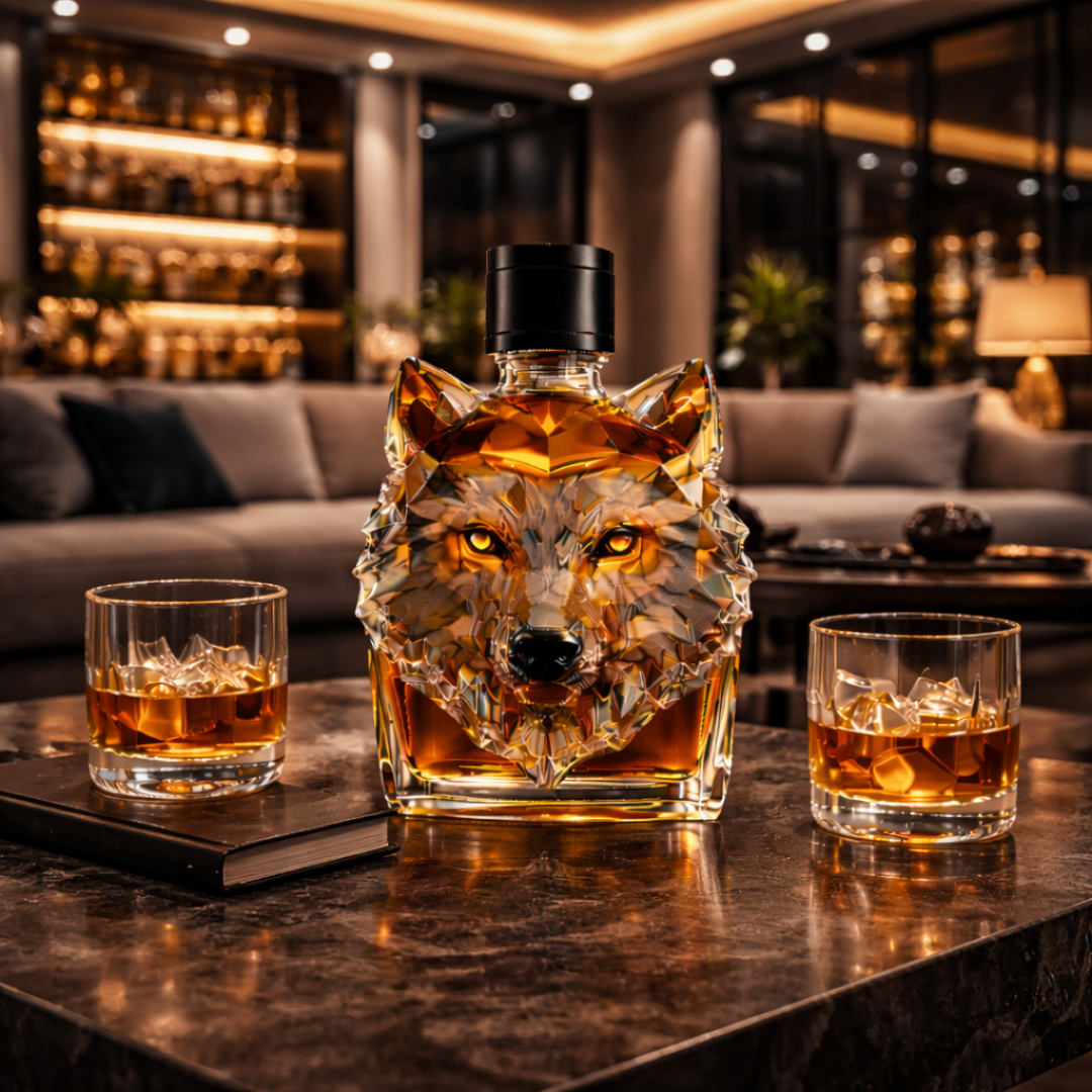 Whiskey Bottle - Wolf Edition.