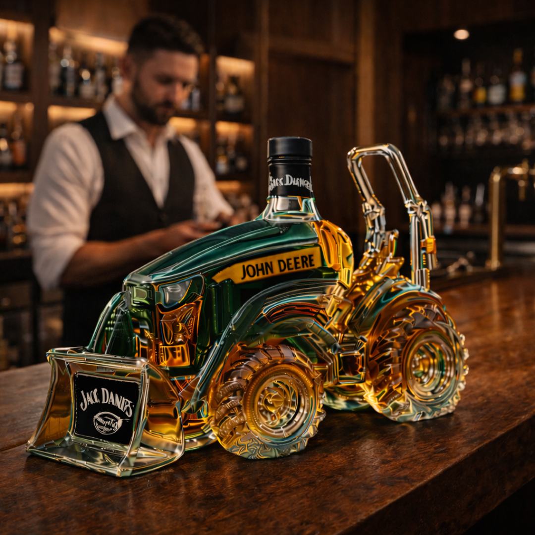 Jack Daniel's Whisky Bottle - Tractor Edition.