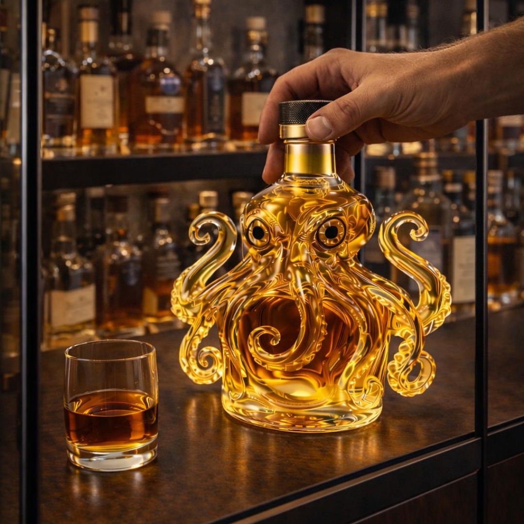 Whiskey Bottle - Octopus Edition.