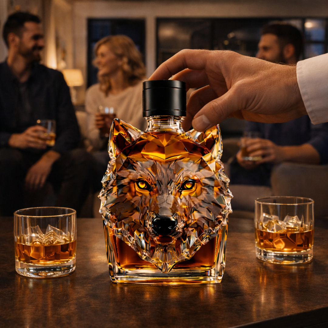 Whiskey Bottle - Wolf Edition.