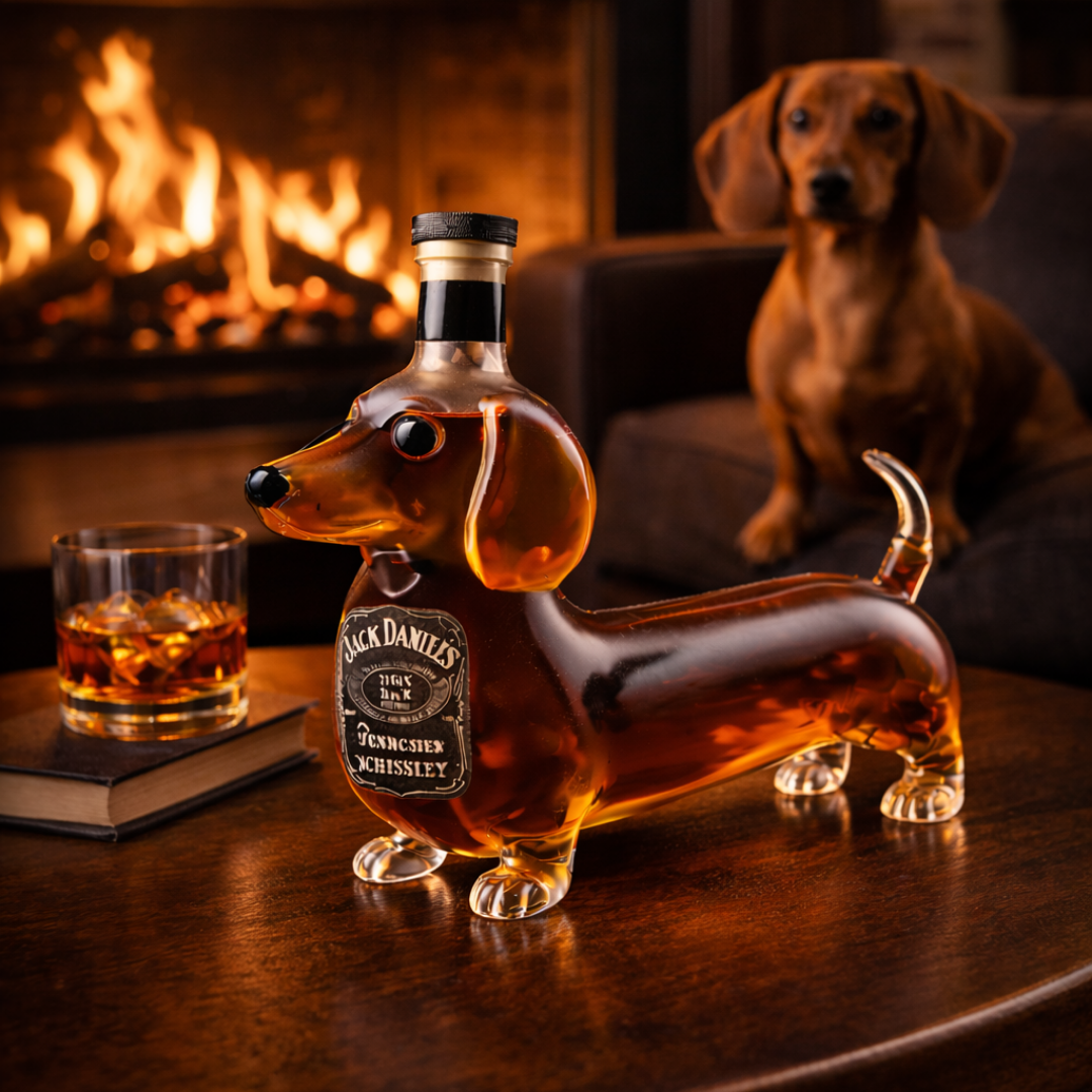 Whisky Bottle - Dachshund Edition.