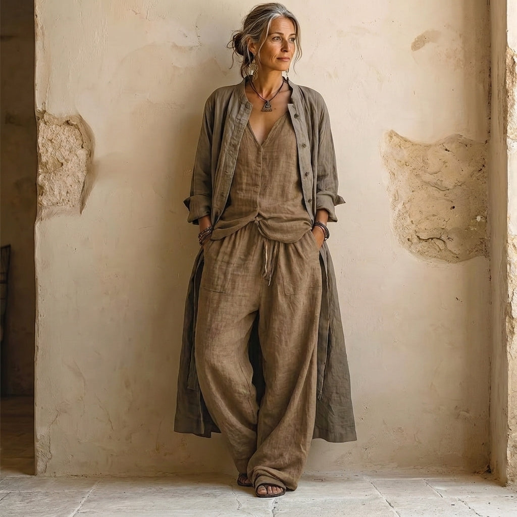 Ivy | Florence Linen-Blend Co-ord Sets