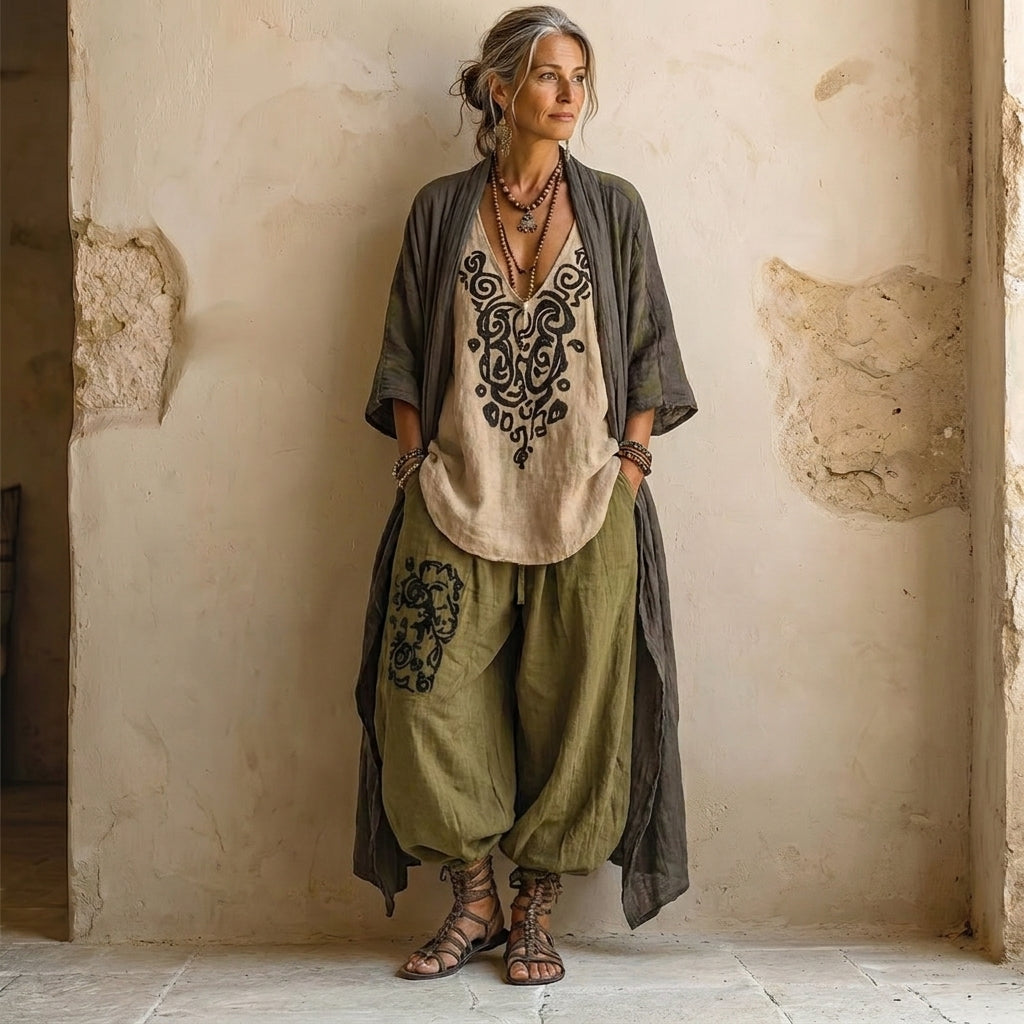 Ivy | Florence Linen-Blend Co-ord Sets