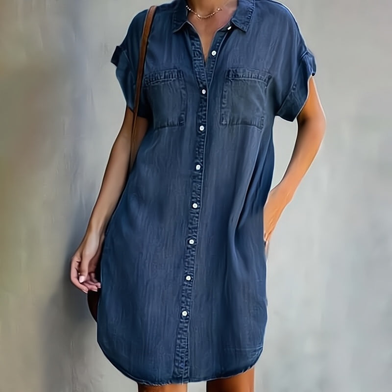 Helen | Denim Shirt Dress