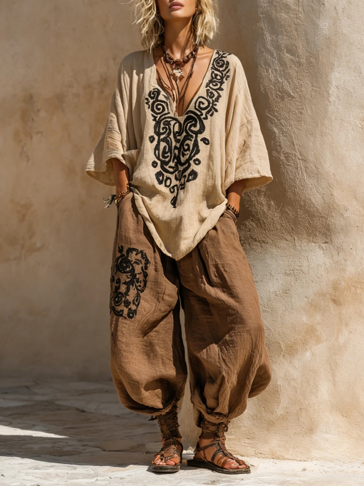 Isabella - Effortless Bohemian Three-Piece Set