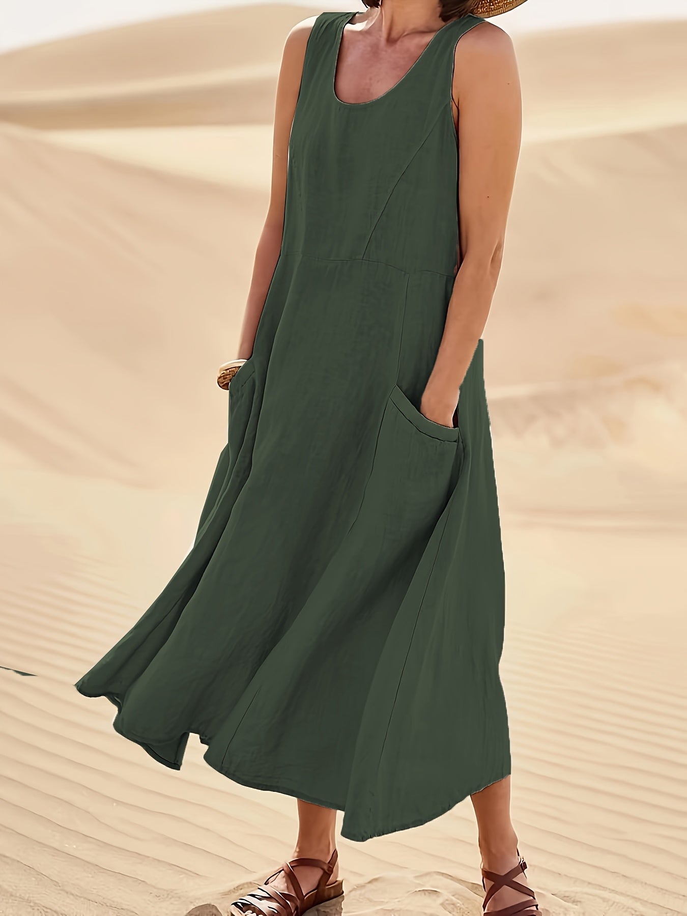The Claire | Casual Sleeveless with Pockets