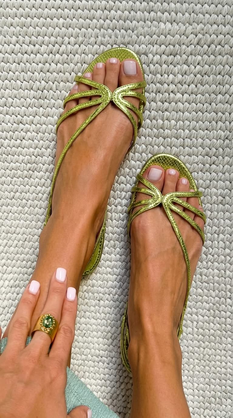 Beatrice | Golden Sandals Summer Elegance