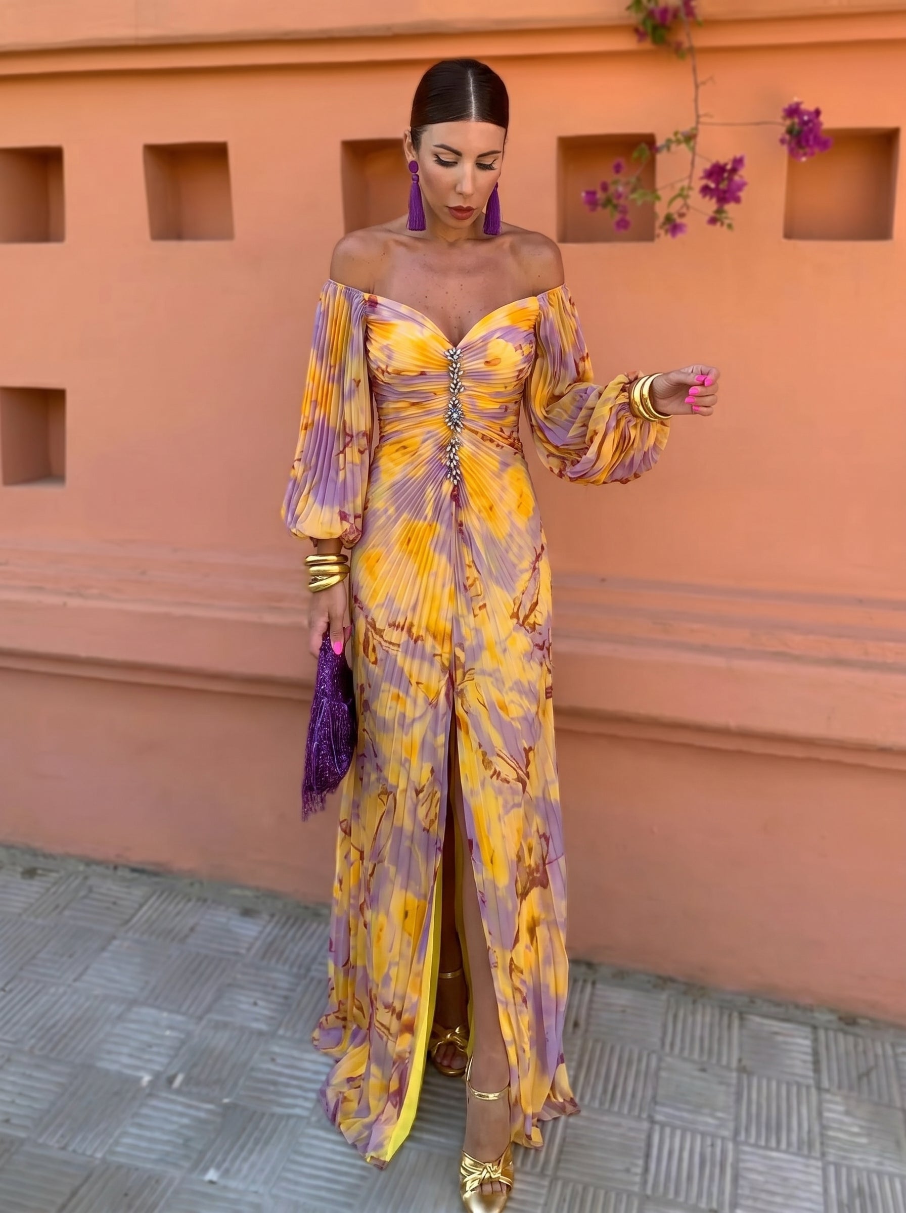 Christine | Elegant Dress with a Plunging Neckline