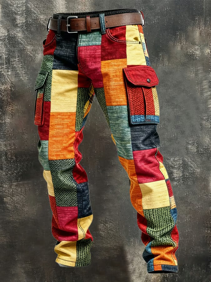 John | Men’s Patchwork Cargo Pants
