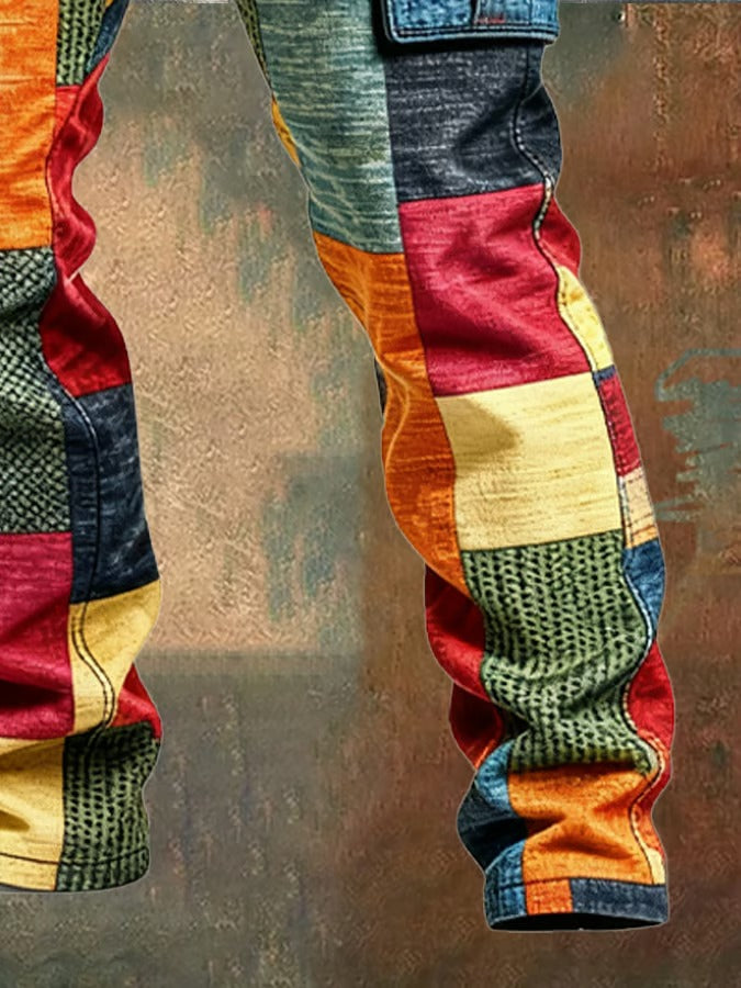 John | Men’s Patchwork Cargo Pants
