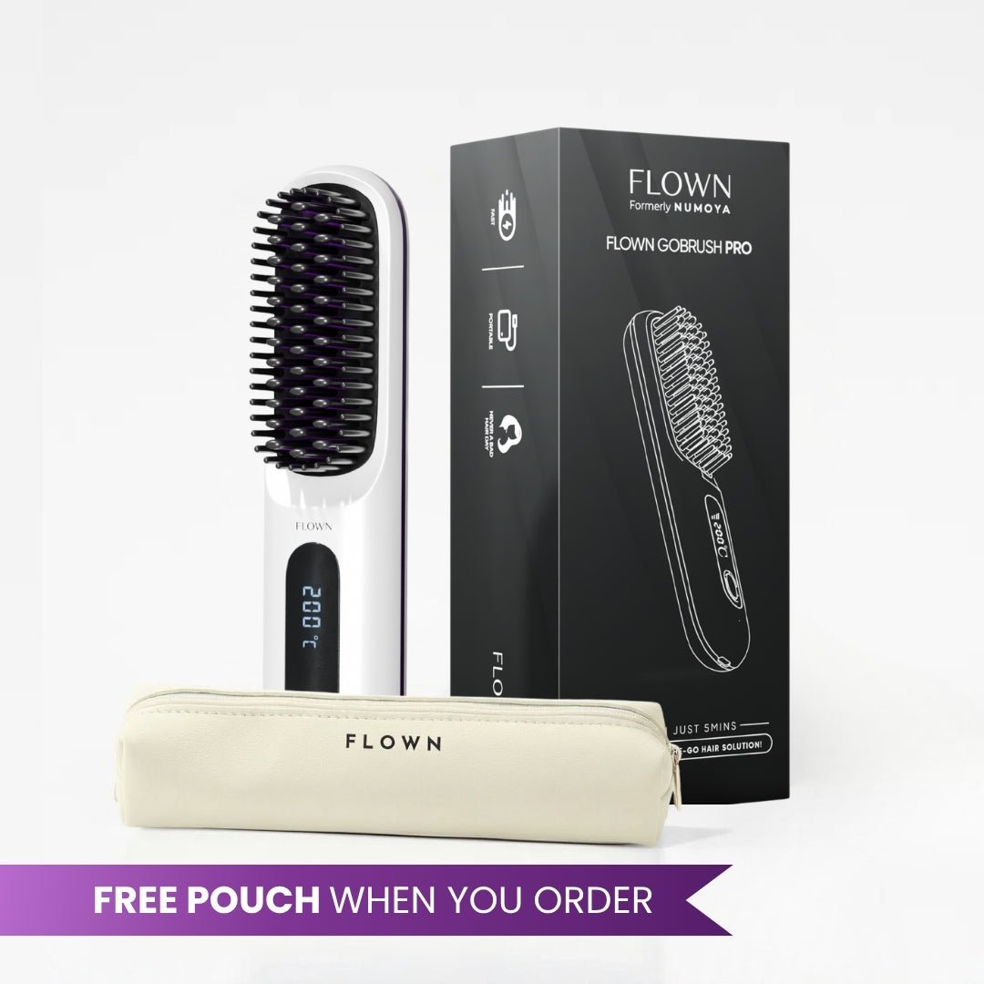 FLOWN GoBrush PRO | Portable Hair Straightener Brush