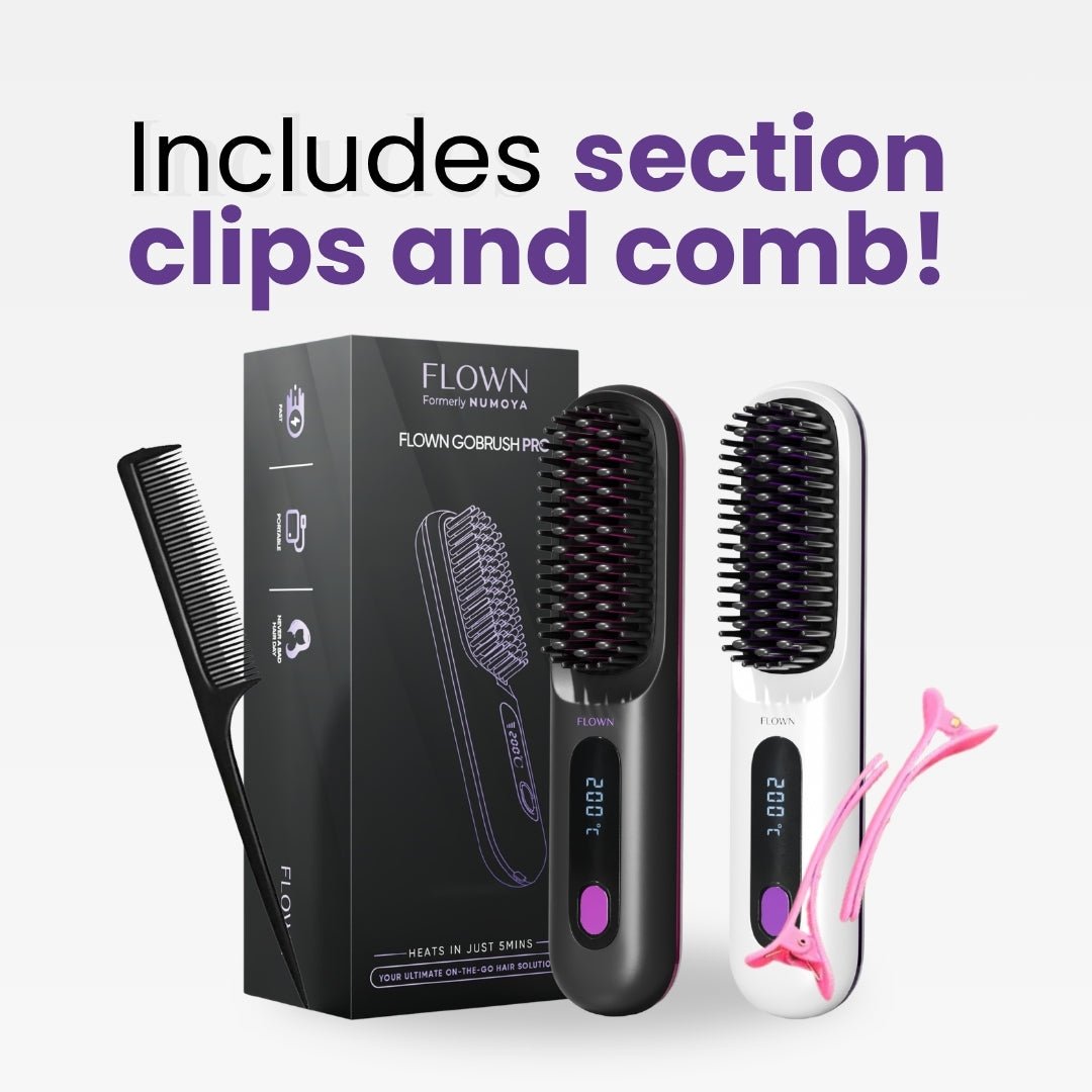 FLOWN GoBrush PRO | Portable Hair Straightener Brush