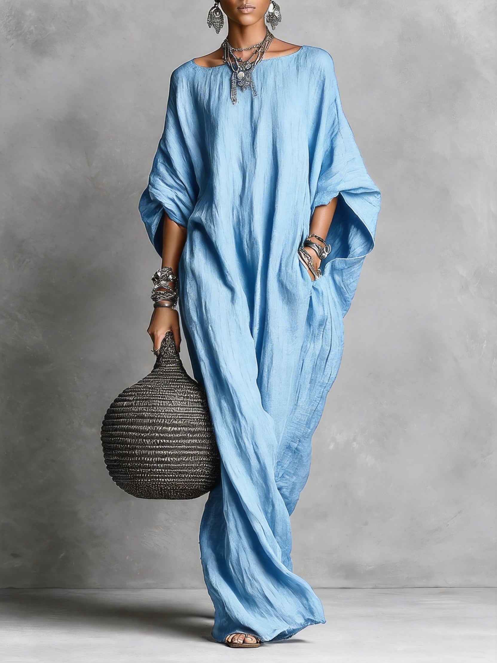 The Chloe | Sleeveless Cotton-Linen Maxi Dress