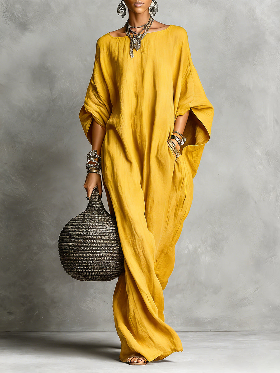 The Chloe | Sleeveless Cotton-Linen Maxi Dress