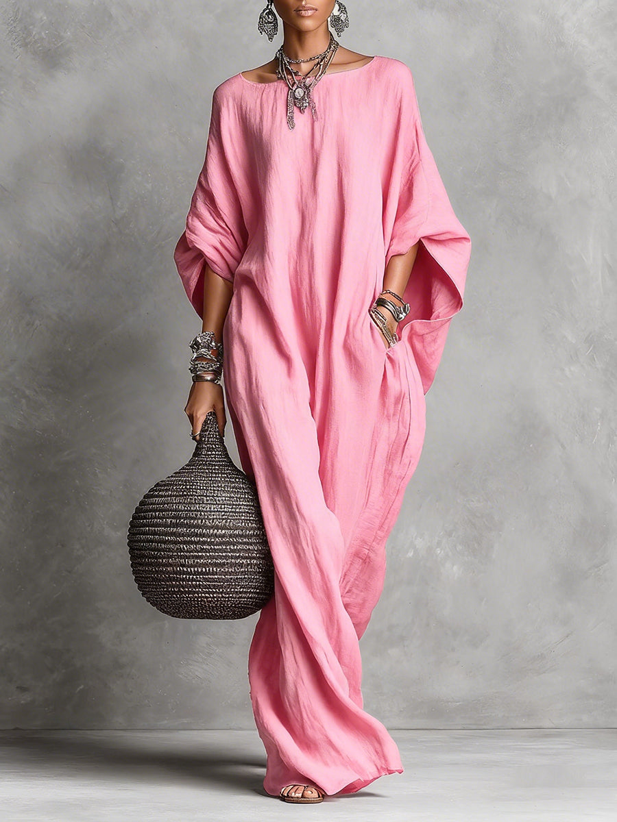 The Chloe | Sleeveless Cotton-Linen Maxi Dress
