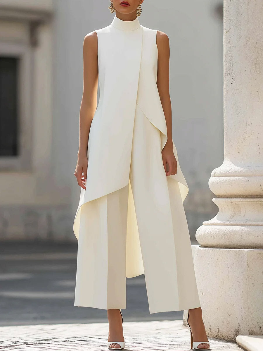 The Harper | Minimalist Cotton-Linen Two-Piece Set